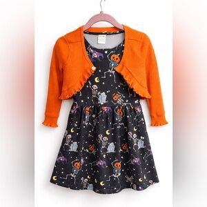 Amazon Orange and Black Halloween Dress